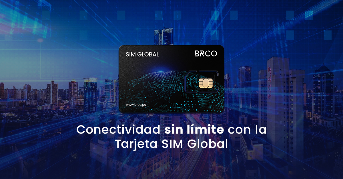 Tarjeta SIM Global BRCO que representa conectividad M2M en operaciones críticas de alto impacto.